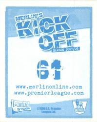 2008 Merlin's Premier League Kick Off #61 Michael Essien Back