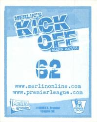 2008 Merlin's Premier League Kick Off #62 Joe Cole Back