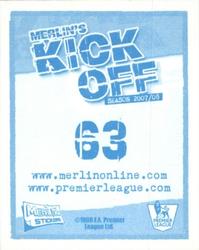 2008 Merlin's Premier League Kick Off #63 Michael Ballack Back
