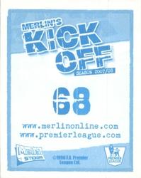 2008 Merlin's Premier League Kick Off #68 Stephen Bywater Back