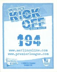 2008 Merlin's Premier League Kick Off #194 Ross Wallace Back