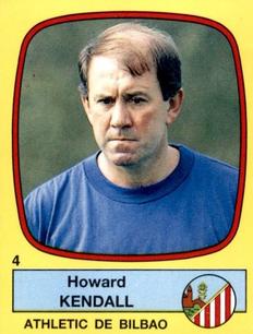1988-89 Panini Spanish Liga #4 Howard Kendall Front