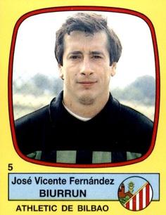 1988-89 Panini Spanish Liga #5 Jose Vicente Fernandez Biurrun Front