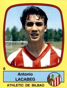 1988-89 Panini Spanish Liga #6 Andoni Lacabeg Front