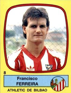 1988-89 Panini Spanish Liga #8 Francisco Ferreira Front