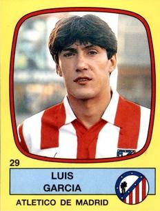 1988-89 Panini Spanish Liga #29 Luis Garcia Front