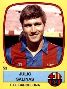 1988-89 Panini Spanish Liga #53 Julio Salinas Front