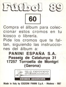 1988-89 Panini Spanish Liga #60 Jose Sanchez 