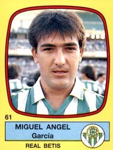 1988-89 Panini Spanish Liga #61 Miguel Angel Garcia Front