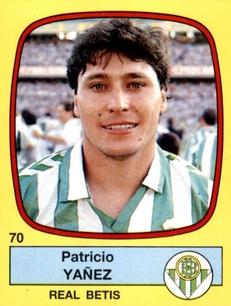 1988-89 Panini Spanish Liga #70 Patricio Yanez Front