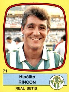 1988-89 Panini Spanish Liga #71 Hipolito Rincon Front
