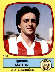 1988-89 Panini Spanish Liga #154 Ignacio Martin Front