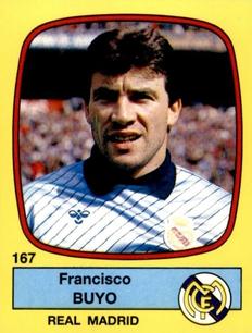 1988-89 Panini Spanish Liga #167 Francisco Buyo Front