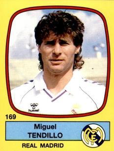 1988-89 Panini Spanish Liga #169 Miguel Tendillo Front