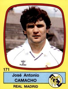 1988-89 Panini Spanish Liga #171 Jose Antonio Camacho Front
