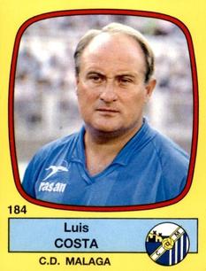 1988-89 Panini Spanish Liga #184 Luis Costa Front