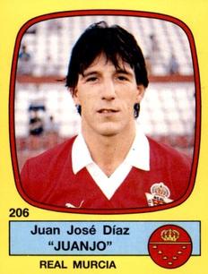 1988-89 Panini Spanish Liga #206 Juan Jose Díaz 