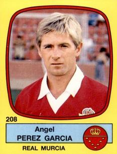 1988-89 Panini Spanish Liga #208 Angel Perez Garcia Front
