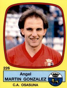 1988-89 Panini Spanish Liga #226 Angel Martin Gonzalez Front