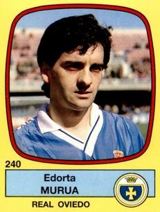 1988-89 Panini Spanish Liga #240 Edorta Murua Front