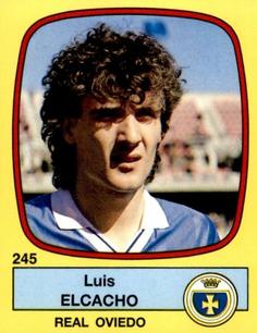 1988-89 Panini Spanish Liga #245 Luis Elcacho Front