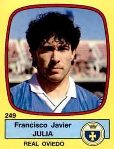 1988-89 Panini Spanish Liga #249 Francisco Javier Julia Front