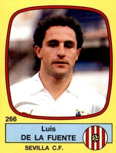1988-89 Panini Spanish Liga #266 Luis De La Fuente Front