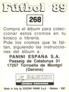 1988-89 Panini Spanish Liga #268 Jose Angel Ruiz 
