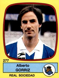 1988-89 Panini Spanish Liga #277 Alberto Gorriz Front