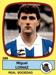 1988-89 Panini Spanish Liga #288 Miguel Loinaz Front