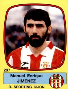 1988-89 Panini Spanish Liga #297 Manuel Enrique Jimenez Front