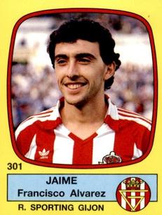 1988-89 Panini Spanish Liga #301 Jaime Francisco Alvarez Front
