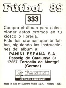 1988-89 Panini Spanish Liga #333 Jose Gangoso 