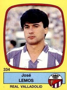 1988-89 Panini Spanish Liga #334 Jose Lemos Front