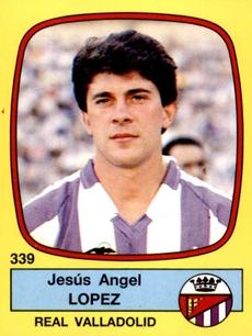 1988-89 Panini Spanish Liga #339 Jesus Angel Lopez Front