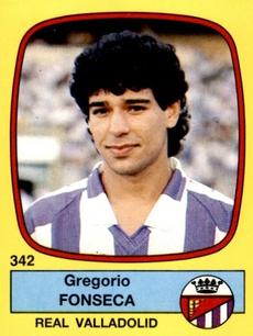 1988-89 Panini Spanish Liga #342 Gregorio Fonseca Front