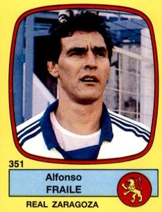 1988-89 Panini Spanish Liga #351 Alfonso Fraile Front