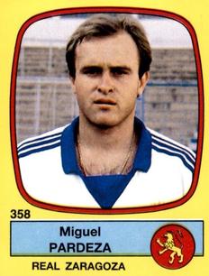 1988-89 Panini Spanish Liga #358 Miguel Pardeza Front