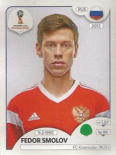 2018 Panini FIFA World Cup: Russia 2018 Stickers (Pink Backs, Made in Brazil) #38 Fedor Smolov Front
