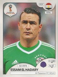 2018 Panini FIFA World Cup: Russia 2018 Stickers (Pink Backs, Made in Brazil) #62 Essam El Hadary Front