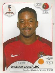 2018 Panini FIFA World Cup: Russia 2018 Stickers (Pink Backs, Made in Brazil) #112 William Carvalho Front