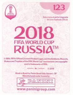 2018 Panini FIFA World Cup: Russia 2018 Stickers (Pink Backs, Made in Brazil) #123 Jordi Alba Back