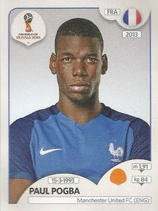 2018 Panini FIFA World Cup: Russia 2018 Stickers (Pink Backs, Made in Brazil) #193 Paul Pogba Front
