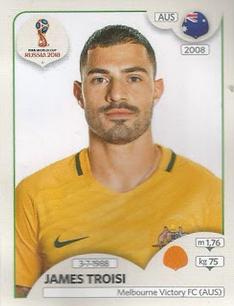 2018 Panini FIFA World Cup: Russia 2018 Stickers (Pink Backs, Made in Brazil) #211 James Troisi Front