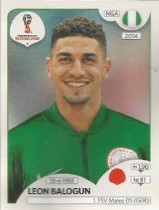 2018 Panini FIFA World Cup: Russia 2018 Stickers (Pink Backs, Made in Brazil) #326 Leon Balogun Front