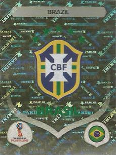 2018 Panini FIFA World Cup: Russia 2018 Stickers (Pink Backs, Made in Brazil) #340 Emblem Brazil Front