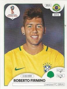 2018 Panini FIFA World Cup: Russia 2018 Stickers (Pink Backs, Made in Brazil) #357 Roberto Firmino Front