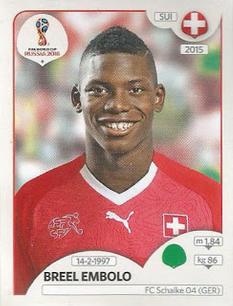 2018 Panini FIFA World Cup: Russia 2018 Stickers (Pink Backs, Made in Brazil) #376 Breel Embolo Front