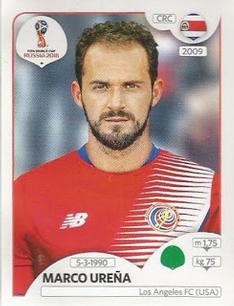 2018 Panini FIFA World Cup: Russia 2018 Stickers (Pink Backs, Made in Brazil) #398 Marco Ureña Front