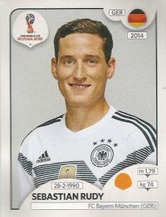 2018 Panini FIFA World Cup: Russia 2018 Stickers (Pink Backs, Made in Brazil) #433 Sebastian Rudy Front